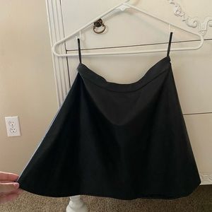 Faux leather skater skirt